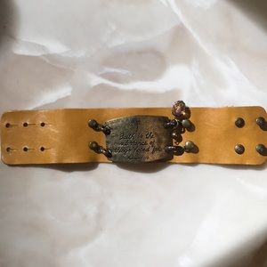Lenny and Eva leather cuff bracelet.